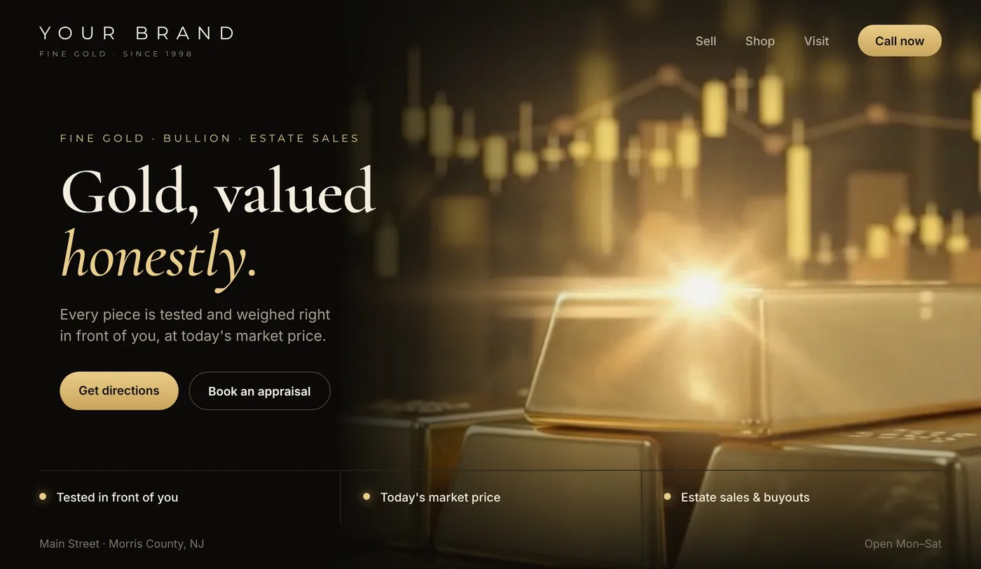Example client website