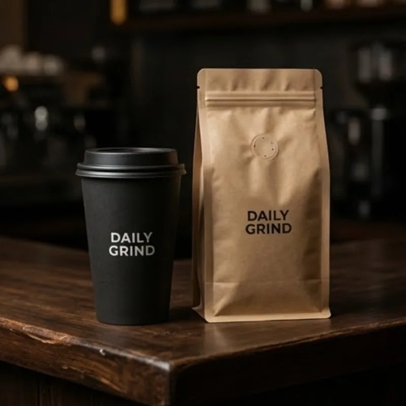 Branded cups and packaging